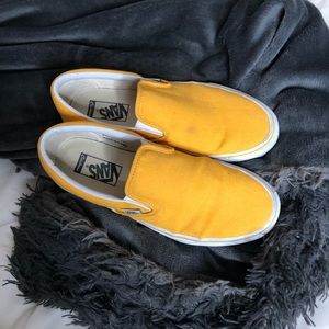 Custom yellow vans